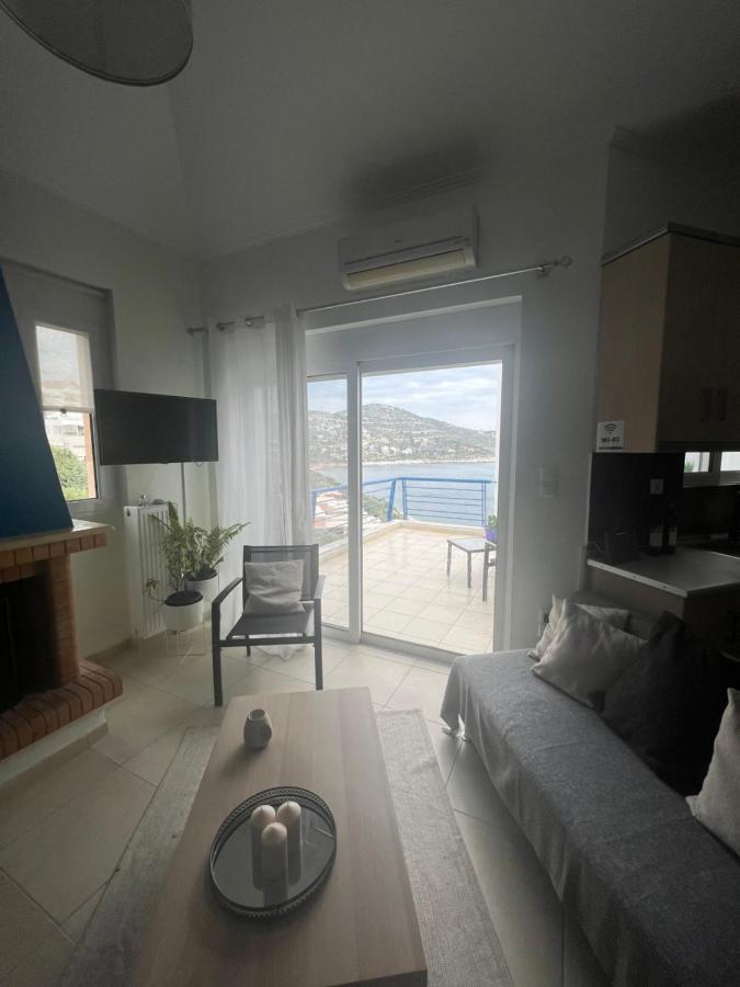 Blue And White Apartment Schinias Exterior foto